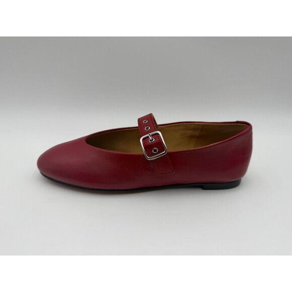 Madewell Shoes - Madewell Mary Jane Flats – Red Leather – Women’s Size 6